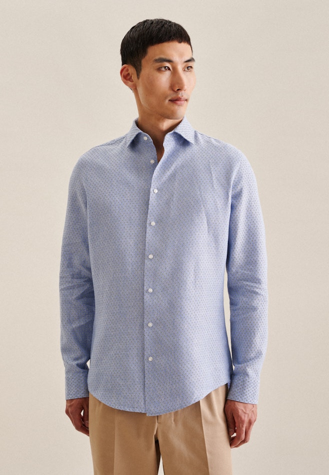 Slim Business Hemd Kleinmuster in Grün | Seidensticker Onlineshop