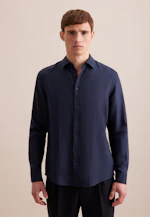 Slim Business Hemd Uni in Dunkelblau |  Seidensticker Onlineshop