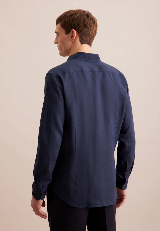 Slim Business Hemd Uni in Dunkelblau |  Seidensticker Onlineshop