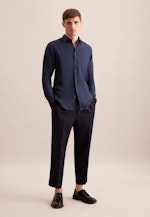 Slim Business Hemd Uni in Dunkelblau |  Seidensticker Onlineshop