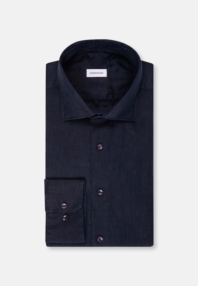 Slim Business Hemd Uni in Dunkelblau |  Seidensticker Onlineshop
