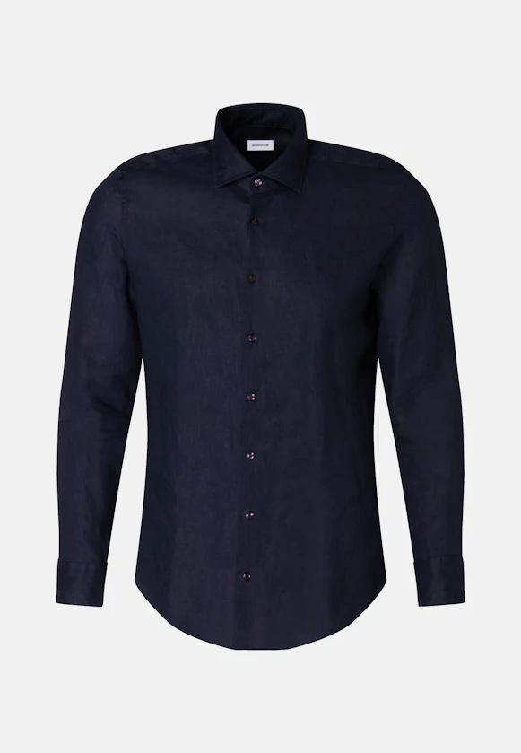 Slim Business Hemd Uni in Dunkelblau |  Seidensticker Onlineshop