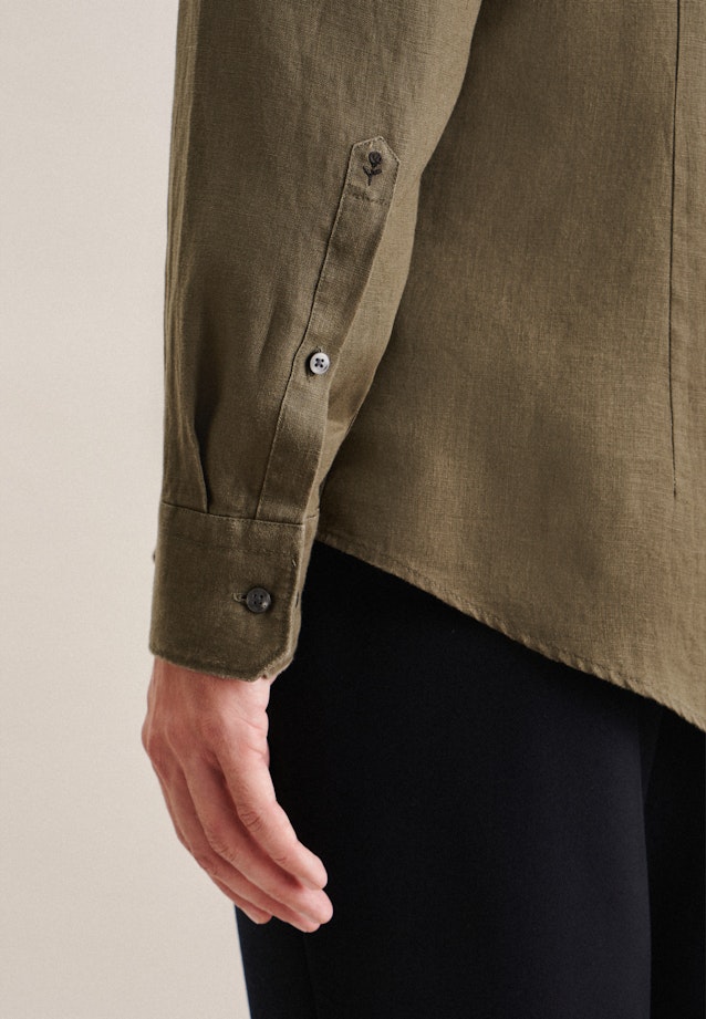 Slim Business Hemd Uni in Grün |  Seidensticker Onlineshop