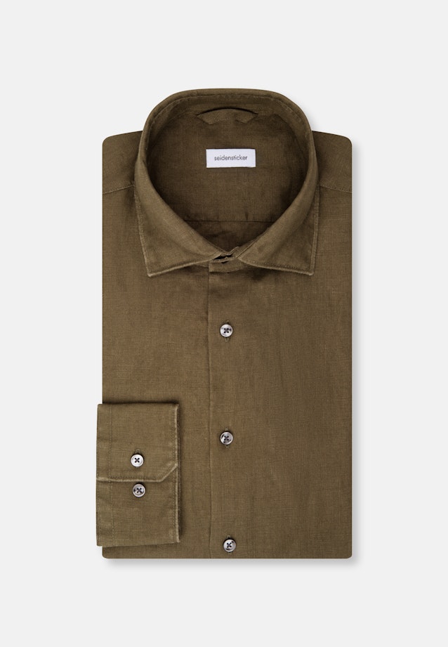 Slim Business Hemd Uni in Grün |  Seidensticker Onlineshop