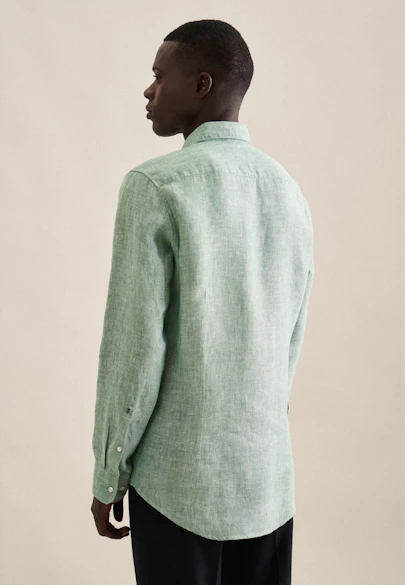 Slim Chemise d'affaires Uni in Vert |  Seidensticker Onlineshop