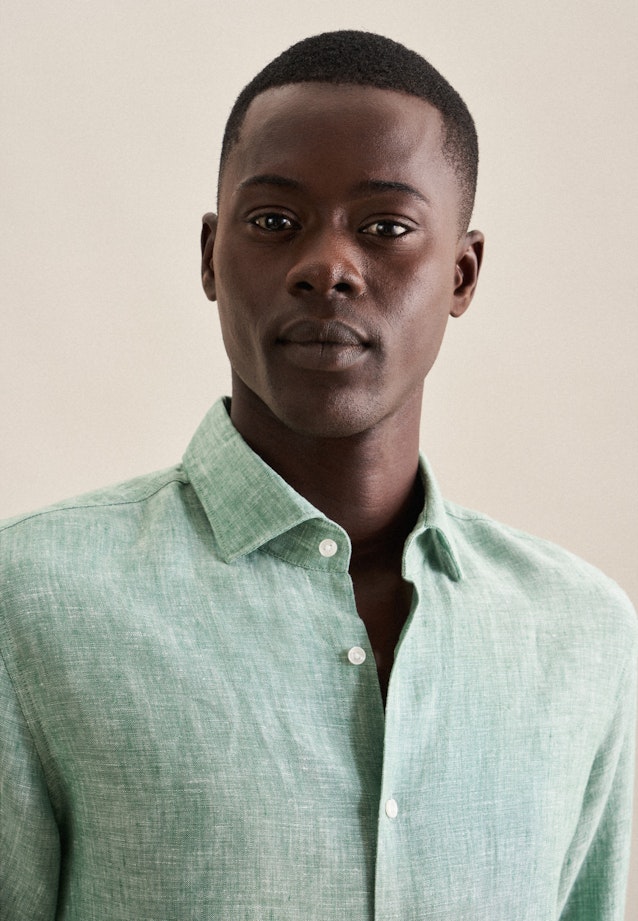 Slim Business shirt Uni in Green |  Seidensticker Onlineshop