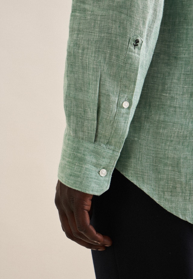 Slim Business shirt Uni in Green |  Seidensticker Onlineshop
