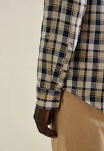 Shaped Business shirt Check in Dark Blue |  Seidensticker Onlineshop
