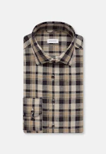 Shaped Business shirt Check in Dark Blue |  Seidensticker Onlineshop