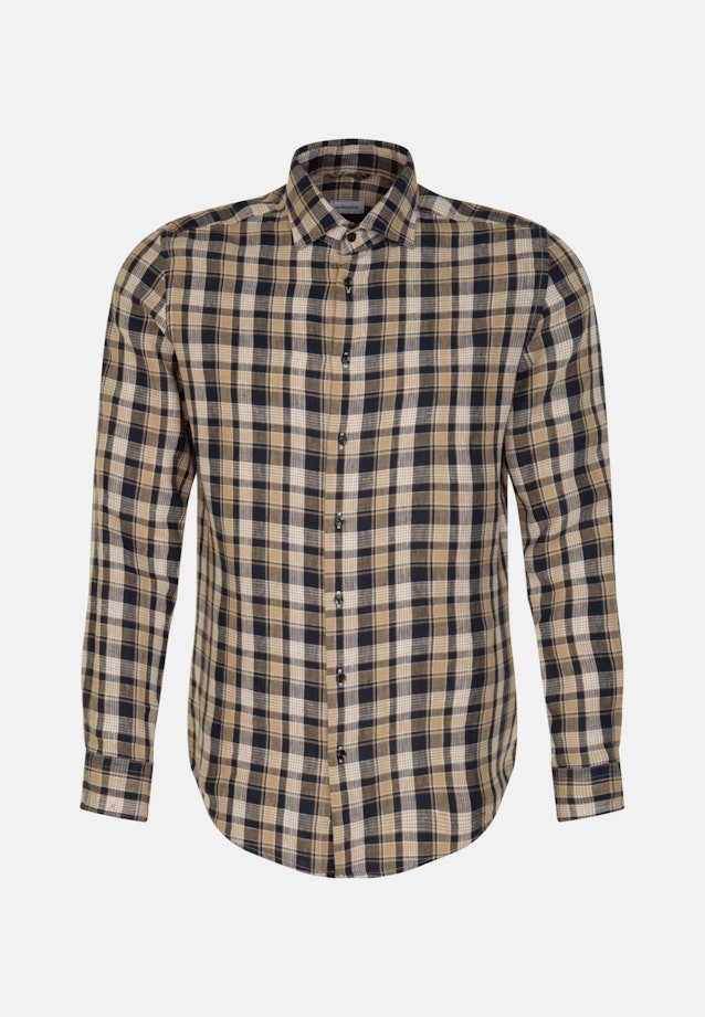 Shaped Chemise d'affaires carreaux in Bleu Foncé |  Seidensticker Onlineshop