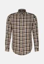 Shaped Business shirt Check in Dark Blue |  Seidensticker Onlineshop