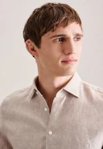 Shaped Business shirt Uni in Brown |  Seidensticker Onlineshop