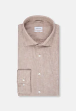 Shaped Business shirt Uni in Brown |  Seidensticker Onlineshop