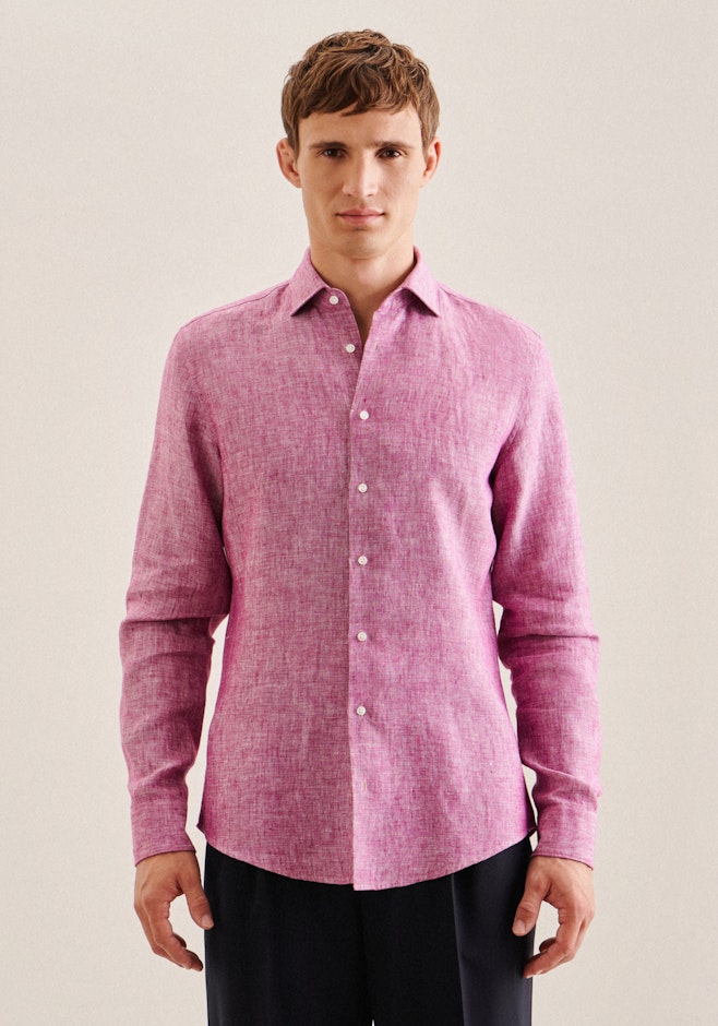 Shaped Business Hemd Uni in Rosa/Pink | Seidensticker Onlineshop