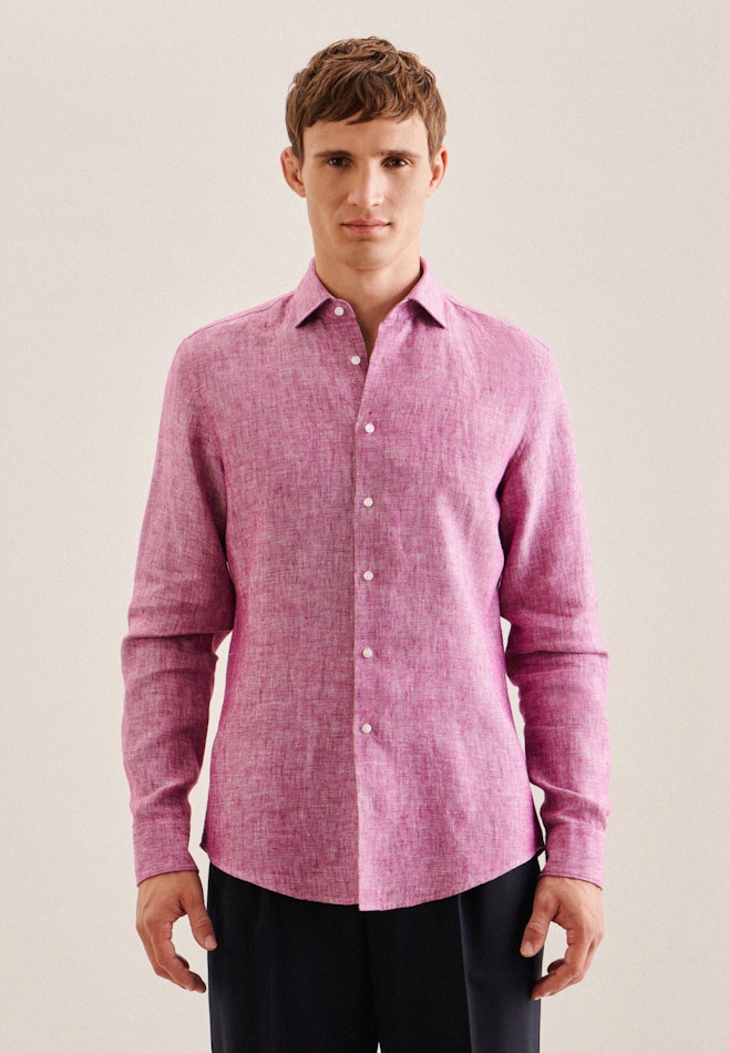 Shaped Business Hemd Uni in Rosa/Pink | Seidensticker Onlineshop