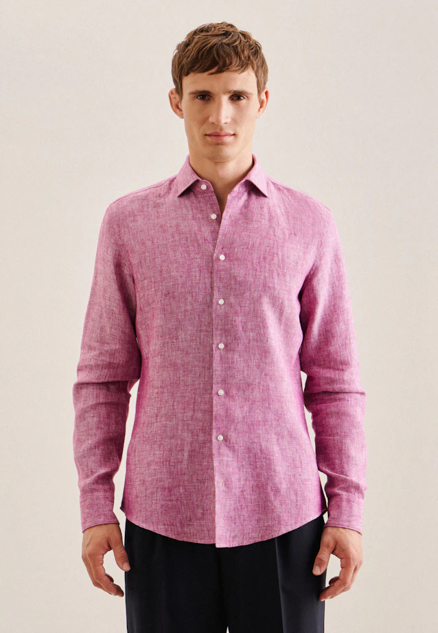 Shaped Business shirt Uni in Pink |  Seidensticker Onlineshop