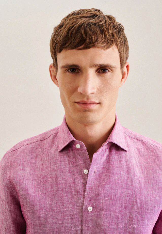 Shaped Business shirt Uni in Pink |  Seidensticker Onlineshop
