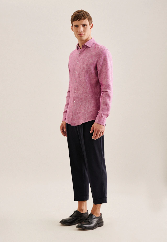 Shaped Business shirt Uni in Pink |  Seidensticker Onlineshop