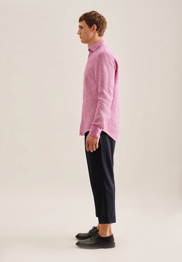 Shaped Business shirt Uni in Pink |  Seidensticker Onlineshop