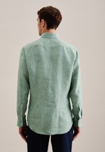 Shaped Business shirt Uni in Green |  Seidensticker Onlineshop