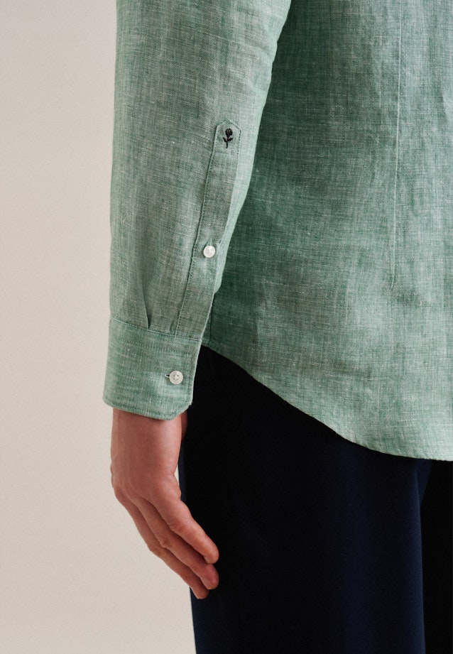 Shaped Business shirt Uni in Green |  Seidensticker Onlineshop
