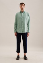 Shaped Business shirt Uni in Green |  Seidensticker Onlineshop