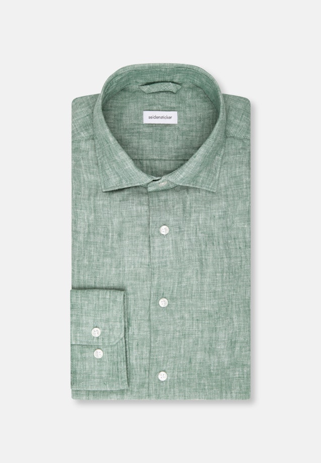 Shaped Business shirt Uni in Green |  Seidensticker Onlineshop