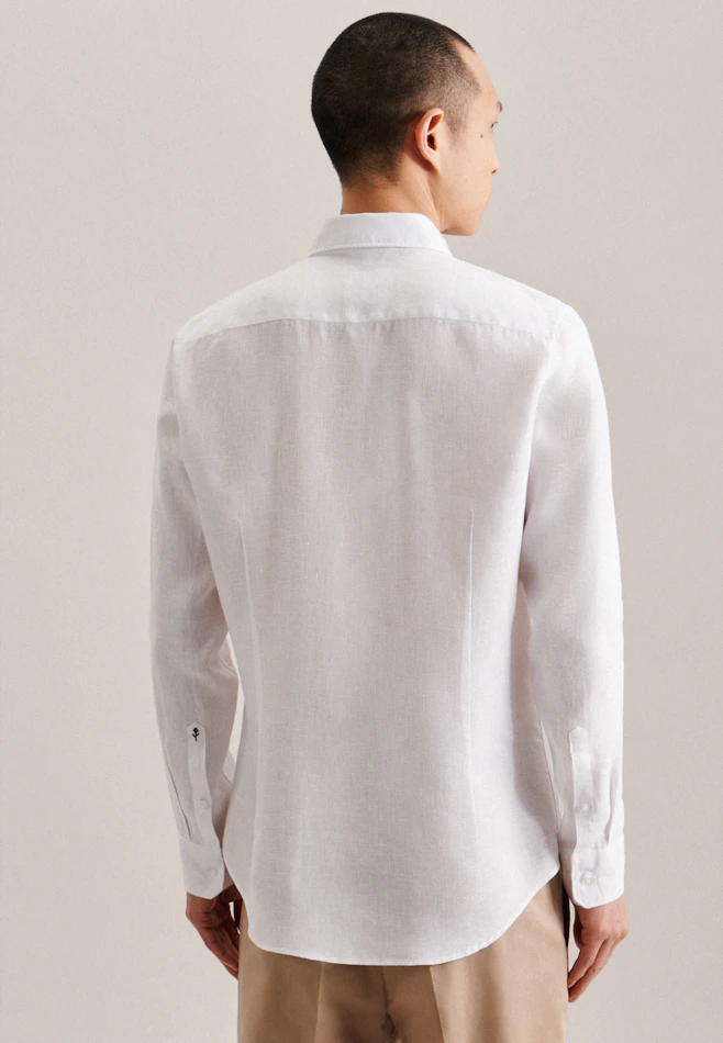 Shaped Business shirt Uni in White | Seidensticker online shop