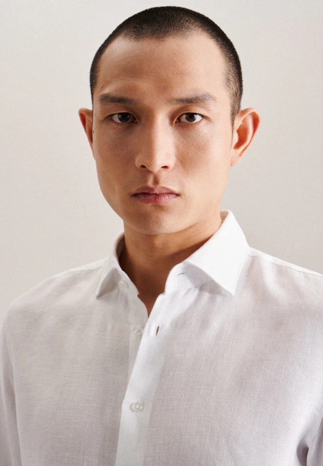 Shaped Business shirt Uni in White |  Seidensticker Onlineshop