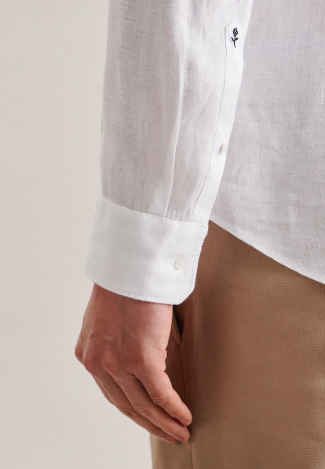 Shaped Business shirt Uni in White |  Seidensticker Onlineshop