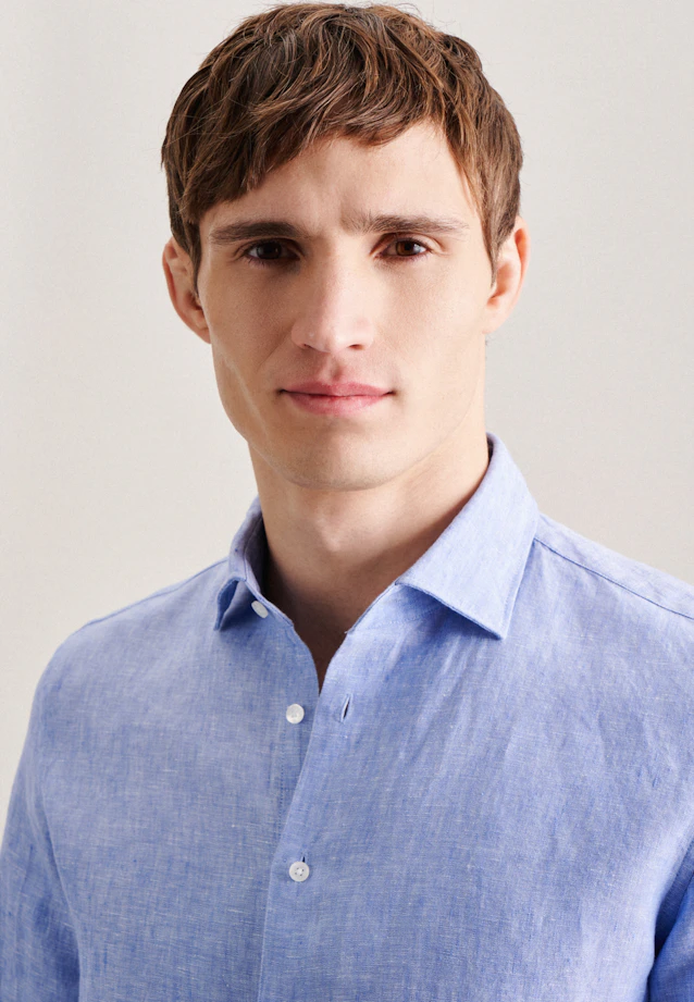 Shaped Business shirt Uni in Light Blue |  Seidensticker Onlineshop