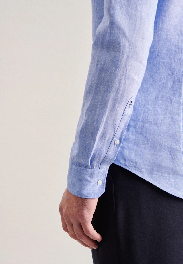 Shaped Business shirt Uni in Light Blue |  Seidensticker Onlineshop