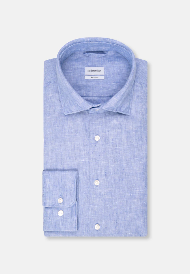 Shaped Chemise d'affaires Uni dans Bleu Clair | Boutique en ligne Seidensticker