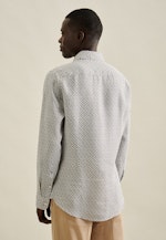 Shaped Business Hemd Kleinmuster in Braun |  Seidensticker Onlineshop