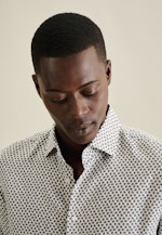 Shaped Business Hemd Kleinmuster in Braun |  Seidensticker Onlineshop