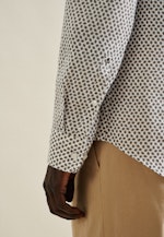 Shaped Business Hemd Kleinmuster in Braun |  Seidensticker Onlineshop