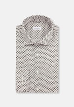 Shaped Business Hemd Kleinmuster in Braun |  Seidensticker Onlineshop