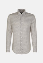 Shaped Business Hemd Kleinmuster in Braun |  Seidensticker Onlineshop