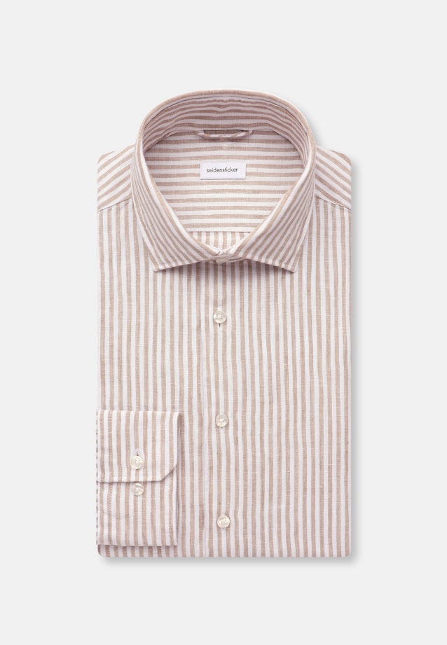 X-Slim Business Hemd Streifen in Braun |  Seidensticker Onlineshop