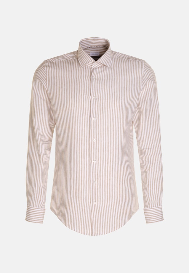 Business Shirt in X-Slim with Kent-Collar in Brown |  Seidensticker Onlineshop