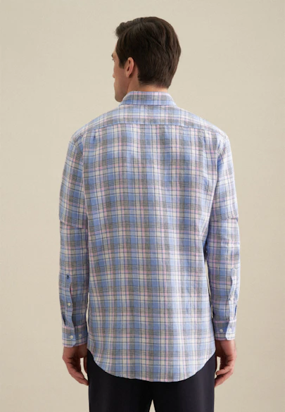 Regular Business shirt Check in Light Blue |  Seidensticker Onlineshop