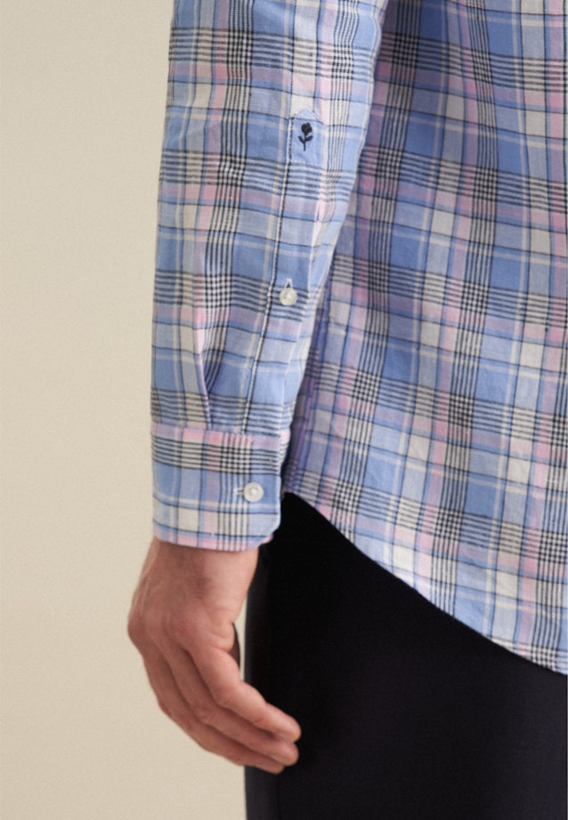 Regular Business Hemd Karo in Hellblau |  Seidensticker Onlineshop