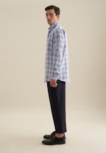 Regular Business Hemd Karo in Hellblau |  Seidensticker Onlineshop