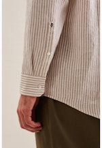 Regular Business Hemd Streifen in Braun |  Seidensticker Onlineshop