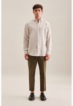 Regular Business Hemd Streifen in Braun |  Seidensticker Onlineshop