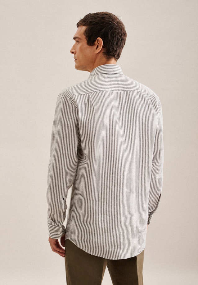 Regular Business shirt Stripe in Green |  Seidensticker Onlineshop