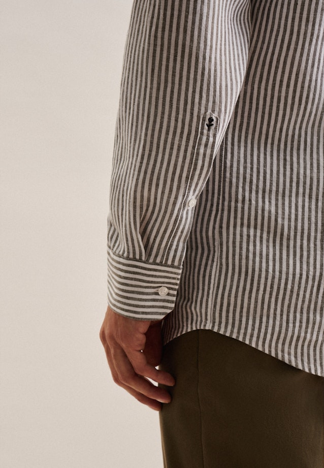 Regular Business shirt Stripe in Green |  Seidensticker Onlineshop