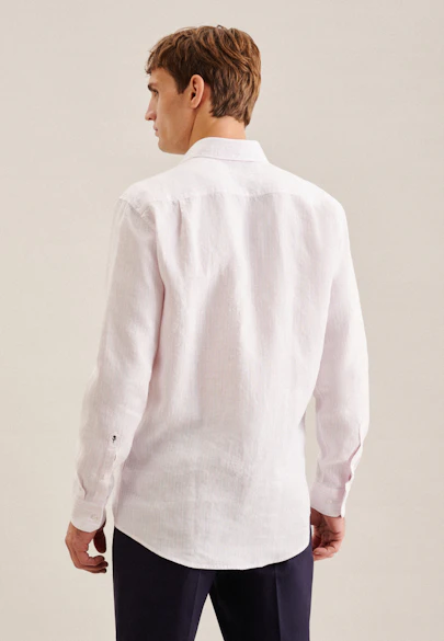 Regular Business Hemd Streifen in Rosa/Pink |  Seidensticker Onlineshop