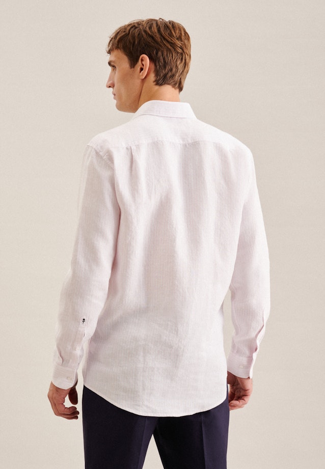 Regular Business Hemd Streifen in Rosa/Pink |  Seidensticker Onlineshop