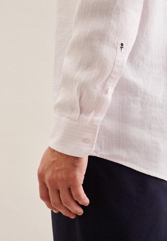 Regular Business Hemd Streifen in Rosa/Pink |  Seidensticker Onlineshop